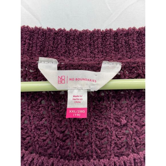 Women's No boundaries plum lightweight sweater XXL(19) - Picture 4 of 8